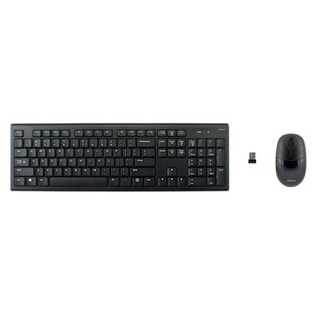 Wireless combo kit, keyboard and mouse, 10m range, US layout