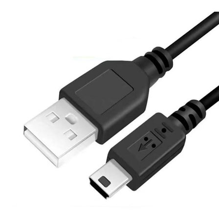 ING Mini USB -kaapeli 0,8 m USB-latauskaapeli Mini USB -latauskaapeli USB-datakaapeli Mini-latauskaapeli Blue Yeti -tallennukseen, sininen musta