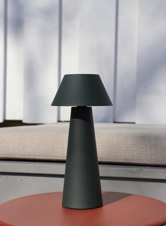 Max oppladbar bordlampe - oliven
