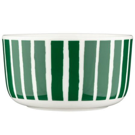 Marimekko Piccolo skål 5 dl, hvid/grøn | KitchenOne