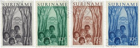 Suriname 1954 - NVPH 312/15 - Stemplet