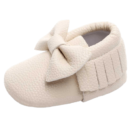 BabyMocs Bow Mocs Accessoarer Unisex Vit 3-4 år (17cm)