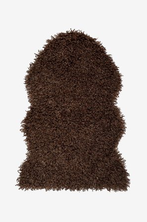 Skinnwille - Skind imitation Wooly - Brun - Skind & skindtæpper - 60X90 - Fra Homeroom