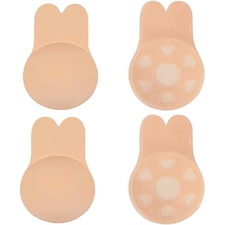 2 par klistre BH, brystløft selvklebende BH, usynlig silikon BH