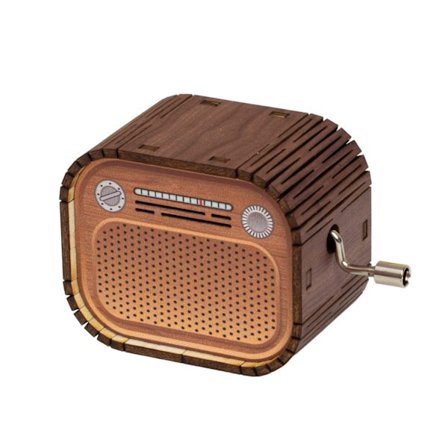 Musikkboks, Hånddrevet i Tre