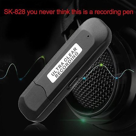8GB inspelningspenna SK-828 Multifunktionell liten inspelare
