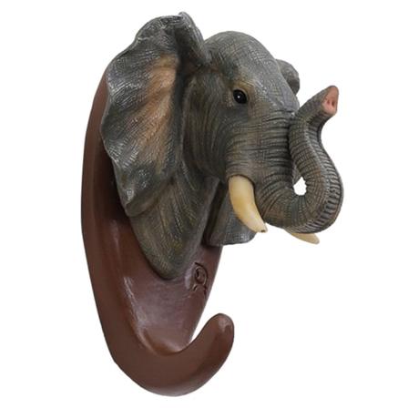 Creative Animal Head Väggmonterade krokkrokar Väggkrok Heminredning Elephant