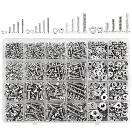 720 STK Maskinskrue Sortimentssæt Skruer Sortimentsskruer