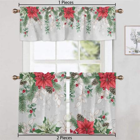 1/2 St Snowman Print Blackout Elk Printed Christmas Short Panel