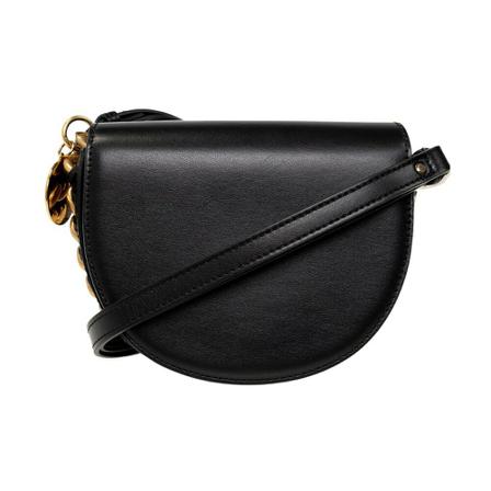Stella McCartney Frayme Small shoulder Tas , Zwart , Dames , Maat: ONE Size Schoudertassen
