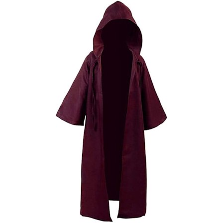 Voksen Halloween Kostume Hoodies Robe Cosplay Kapper Hætteklædt Kappe M rød kant