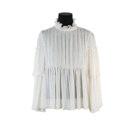 Chloé Pre-owned Pre-owned Polyester toppar beige, Dam, Dam, Storlek: L