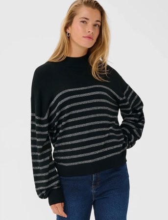 Kaffe Kalizz Turtleneck Pullover - Black - S