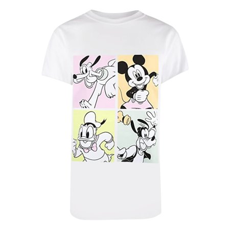Mickey Mouse & Friends Dam/Dam Grafik T-shirt S Vit