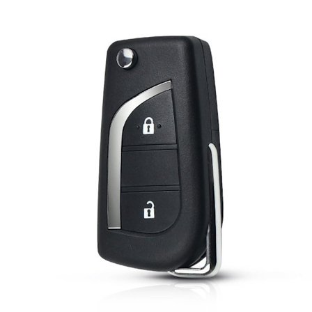 Fjärrkontroll med 2 knappars nyckelskal till Toyota TOY40
