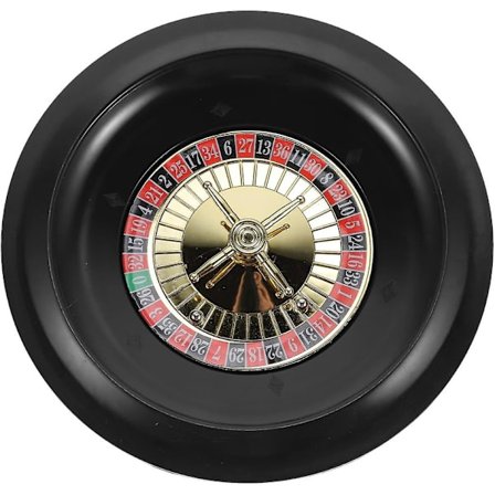 Europæisk Roulette Bordspil - Trædrejeligt Roulettehjul til Casino Party Dekoration [DmS]