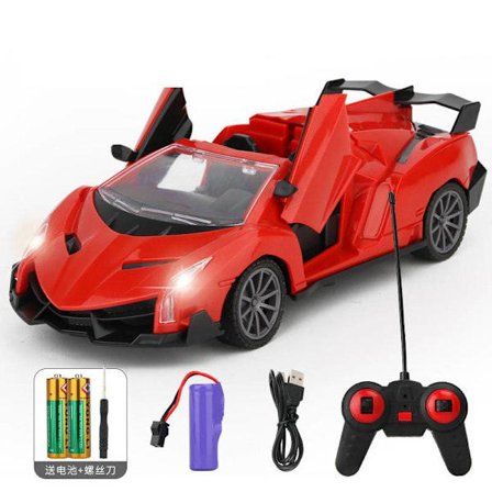 1:20 Lamborghini RC Bil Elektrisk Fjernkontroll Bil Leketøy For Gutter Bilmodell Rød