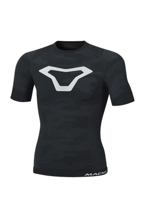 Motorradshirt Macna Baselayer Summer Schwarz/Grau/Silber XXL/3XL