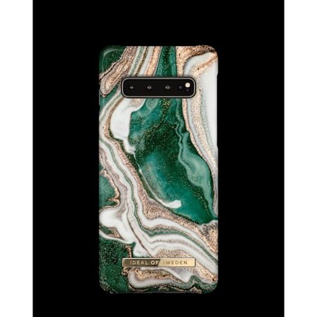 Printed Case Galaxy S10 Golden Jade Marble