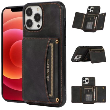 PU-Läderfodral med Korthållare till iPhone 15-Serien iPhone 15