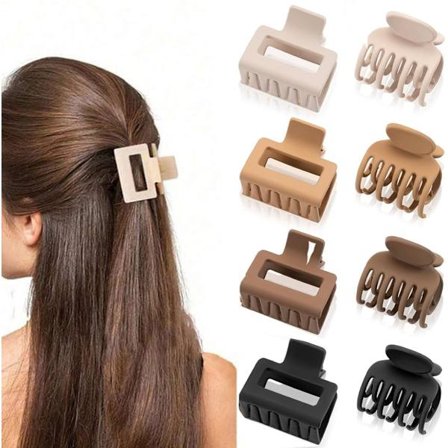 8 kpl hiusklipsejä - Naisten hiuspinnejä - 4 väriä - Set F