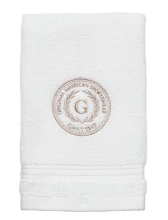Crest Towel 30X50 Home Textiles Bathroom Textiles Towels & Bath Towels Face Towels Hvit GANT*Betinget Tilbud