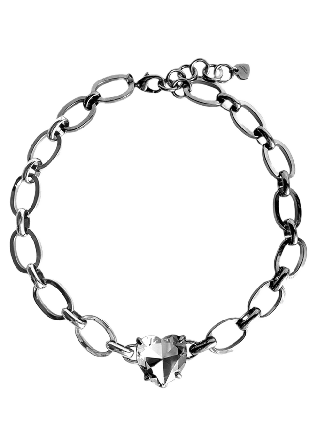 Dyrberg & Kern Braze SS Crystal Halsband Dam Vit ONESIZE