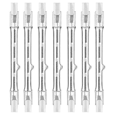 R7s Halogenlamper, 7-pakning R7s Pære 118mm Dimbar 230V Halogenlamper, Lineær Wolframlampe 150W - Perfekt