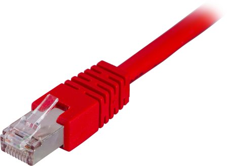 Deltaco Cat6 patchkabel - 2m - rød F/UTP