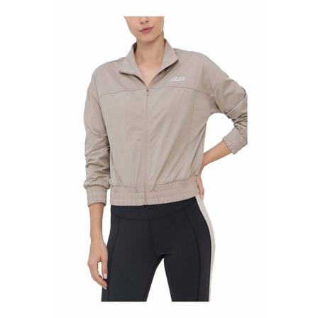 Guess Zipped jacket with printed logo , Bruin , Dames , Maat: S