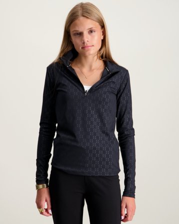 Sofie Schnoor MallorySY Blouse Sort Toppe/Bluser Pige - Kids Brand Store