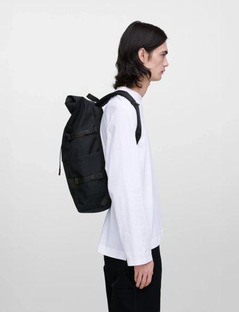 SANDQVIST Icon Rolltop Backpack L - Black - ONE SIZE