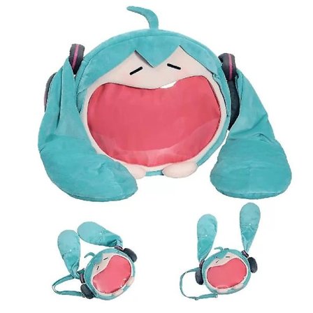 Kawaii Anime Hatsune Miku Cosplay Plysch Ryggsäck Ita Väska Kvinnor Väska Skola Student Män Sammet Axelväska Flicka Present