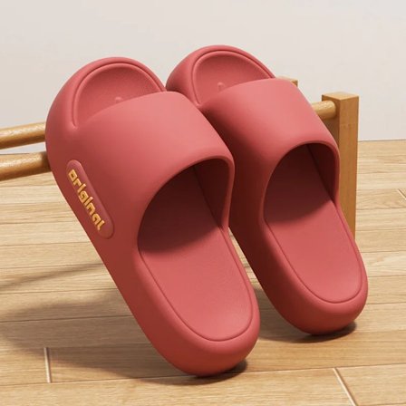2025 Sommar Plattform Moln Tofflor Kvinnor Bekväma Enfärgade Mjuka Sula EVA Kudde Sandaler Kvinna Par Halkfria Strand Flip Flops
