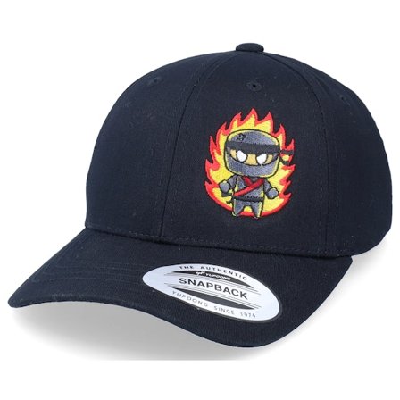 Kiddo Cap - Black - adjustable - Cap - Ninja Fire Fury Black Adjustable - Hatstore