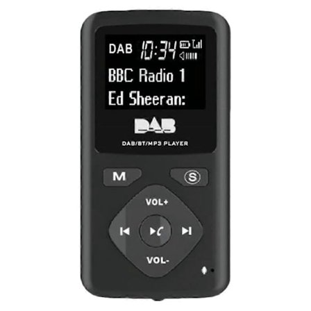 DAB/DAB+ Digital Radio Bluetooth 4.0 Personlig Lomme FM Mini Bærbar Radio Øretelefon MP3 -USB for Ho