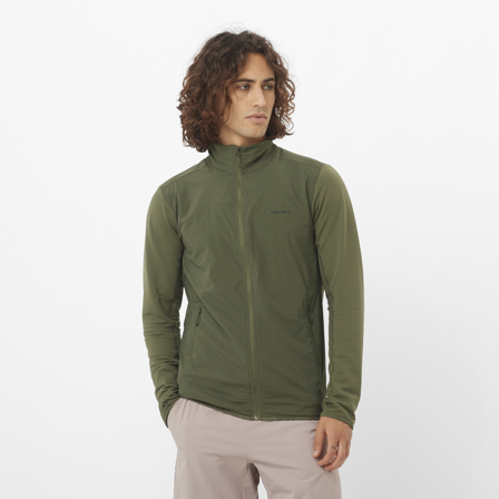 Salomon - Midlayers Bekleidung Sntial Lightwarm Hybrid M - Grape Leaf