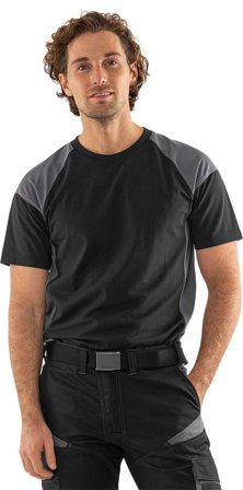 Fristads Herr Green heavy T-shirt 7046 GTM, Svart/Grå