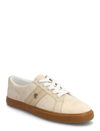 Lauren Ralph Lauren Janson Ii Suede & Nappa Leather Sneaker - Beige - 40