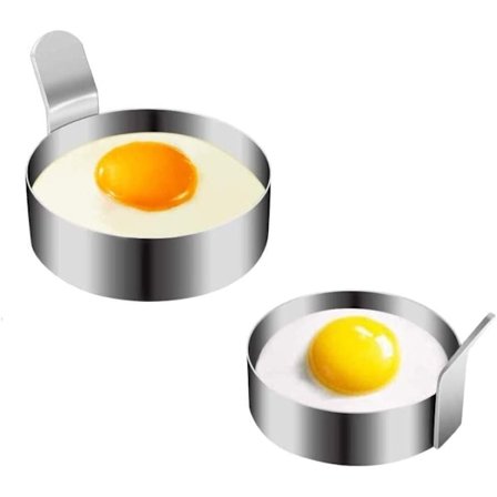 Æg Ring Rustfrit Stål Runde Æg Stegning Ringe Non-Stick Madlavning