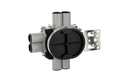 SG Veggboks 9/12mm 6-løp horisontal stender 1,5 Grå