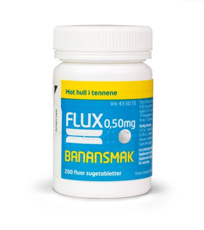 Flux 0,5mg sugetabletter banan 200 stk