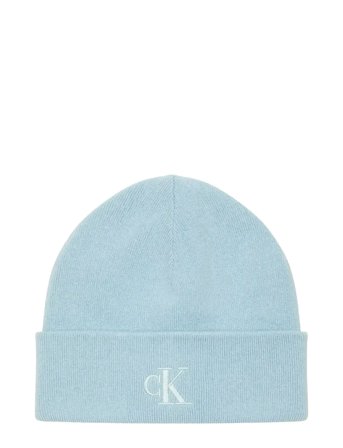 Calvin Klein Ck Fine Rib Beanie - Blue - ONE SIZE