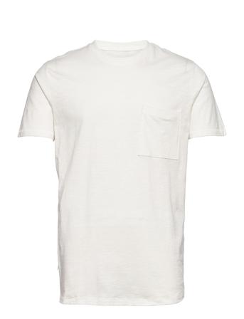 Slhrockford Ss O-Neck Tee M T-shirt Hvid Selected Homme