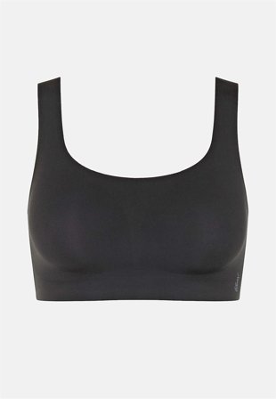 Sloggi - Sømløs BH-top i superblød mikrofiber Zero Feel 2.0 i sort til damer i størrelse L (44/46) - Cellbes