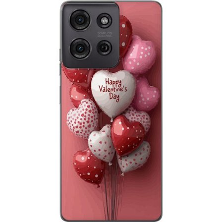 Yhteensopiva Puhelinkuori Motorola Motorola Moto G75 Ystävänpäivän ilmapallot