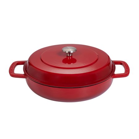 Combekk låg gryta med lock 28 cm/5 liter, cherry | Matlagning > Kokkärl & Stekpannor > Grytor | Bagaren och Kocken