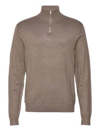 Lindbergh | Ecovero Half Zip L/S Knit | L