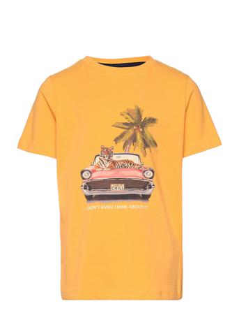 Tncar S_S Tee T-shirt Orange The New