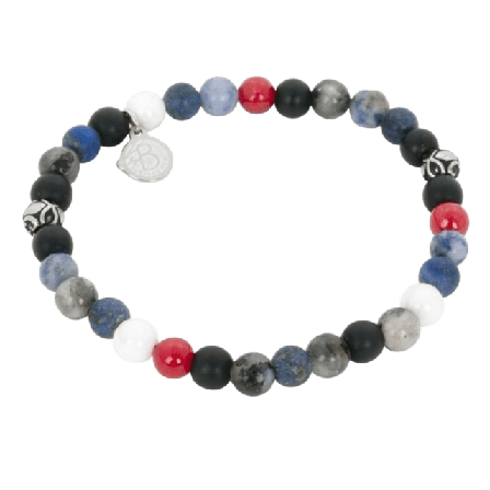 by BILLGREN Byron | Beadsarmband Accessoarer Herr Flerfärgad 19 cm